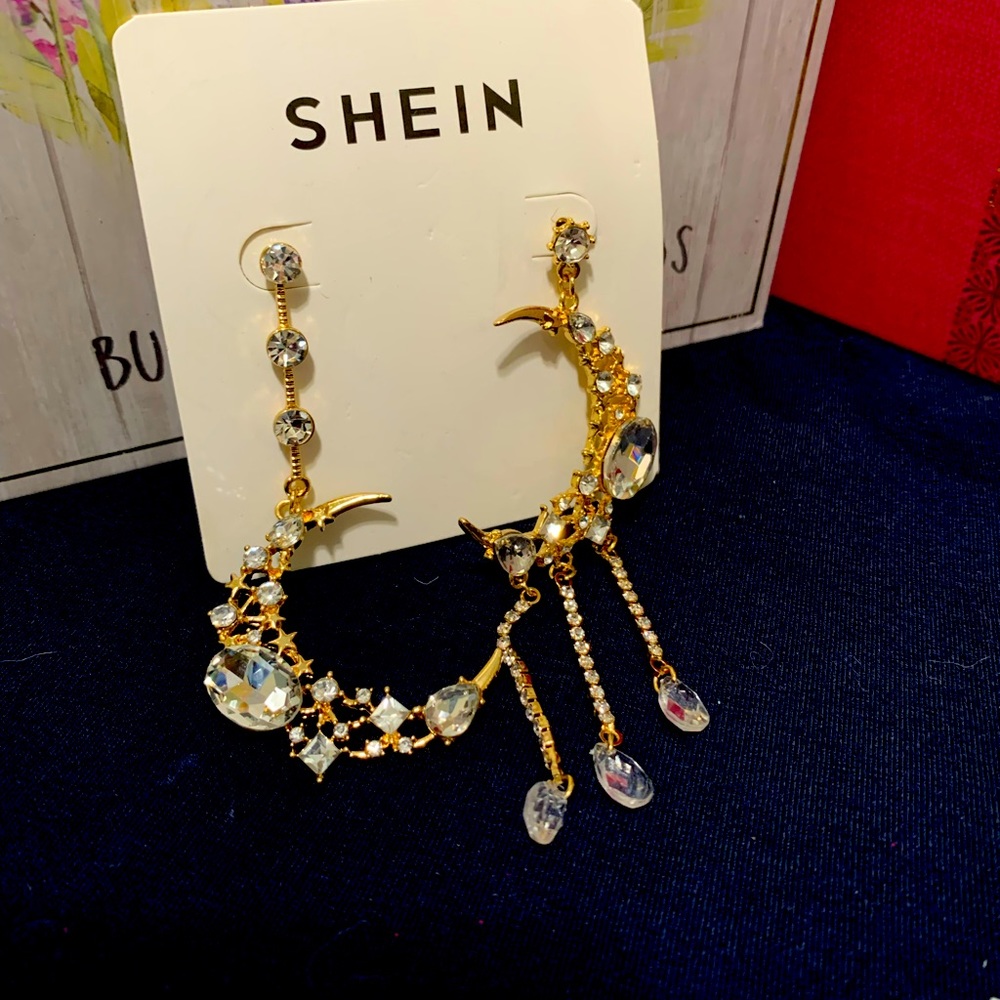 Free w/purchase Shein moon earrings